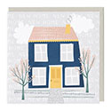 Card Big Blue House New Home